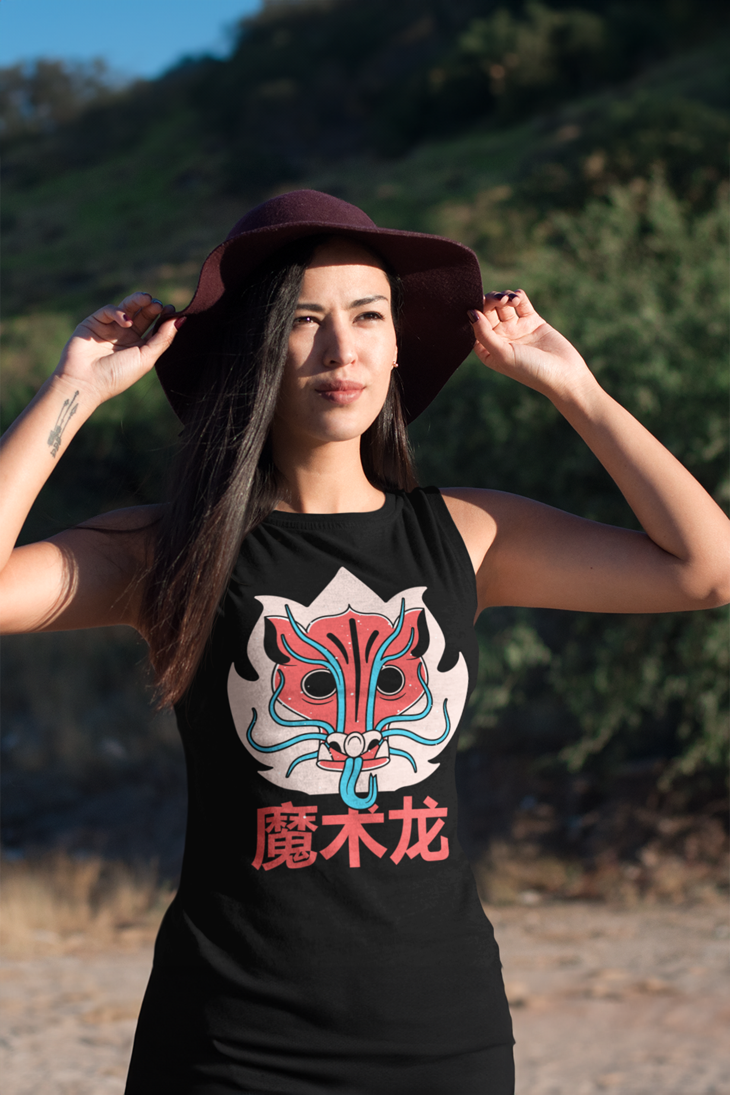 Pink Dragon - Sleeveless Tank